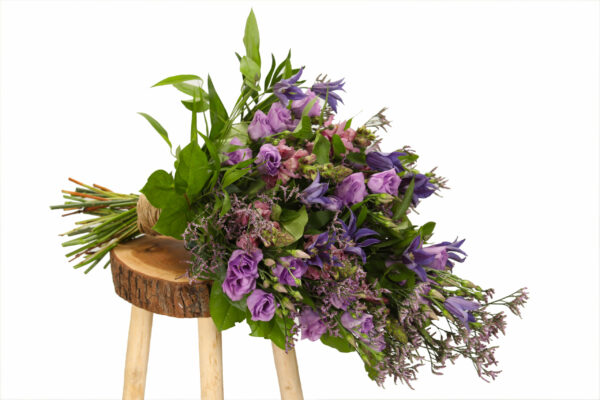 Rouwboeket Lila & Blauw Tinten