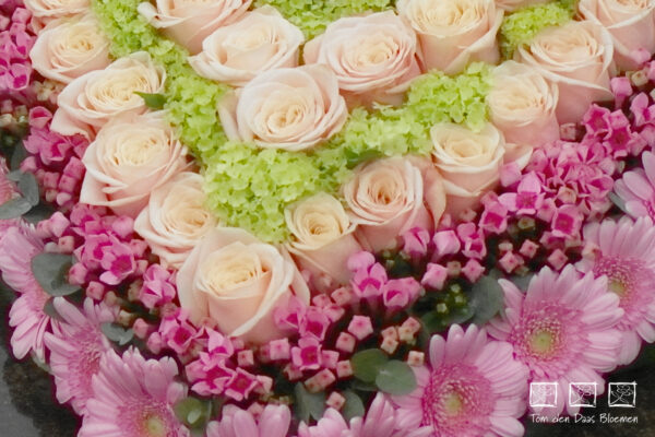 Nr.24 Groot Hart Roze Tinten - Afbeelding 2